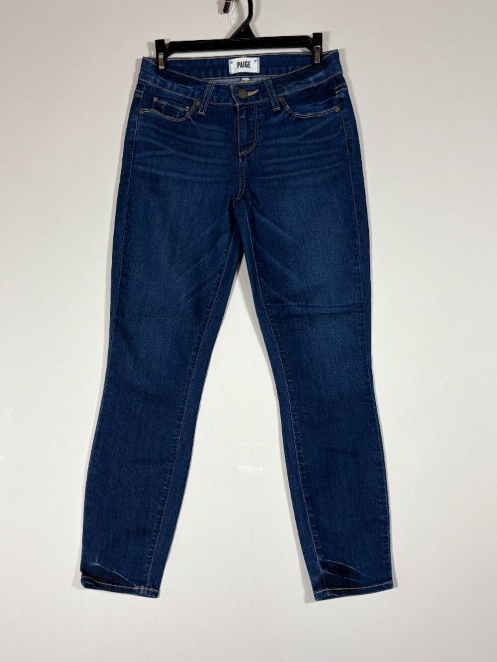 PAIGE Verdugo Crop Skinny Jeans Blue Indigo Stretch Denim Size 26